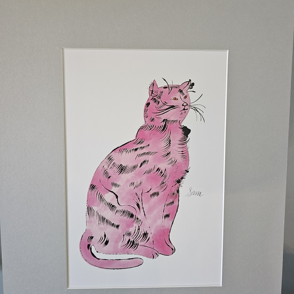 Other - Andy Warhol color offset plate from '25 Cats Name Sam And One Blue...